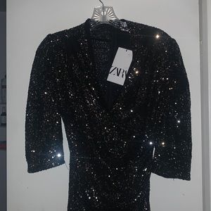 Glittery cocktail dress